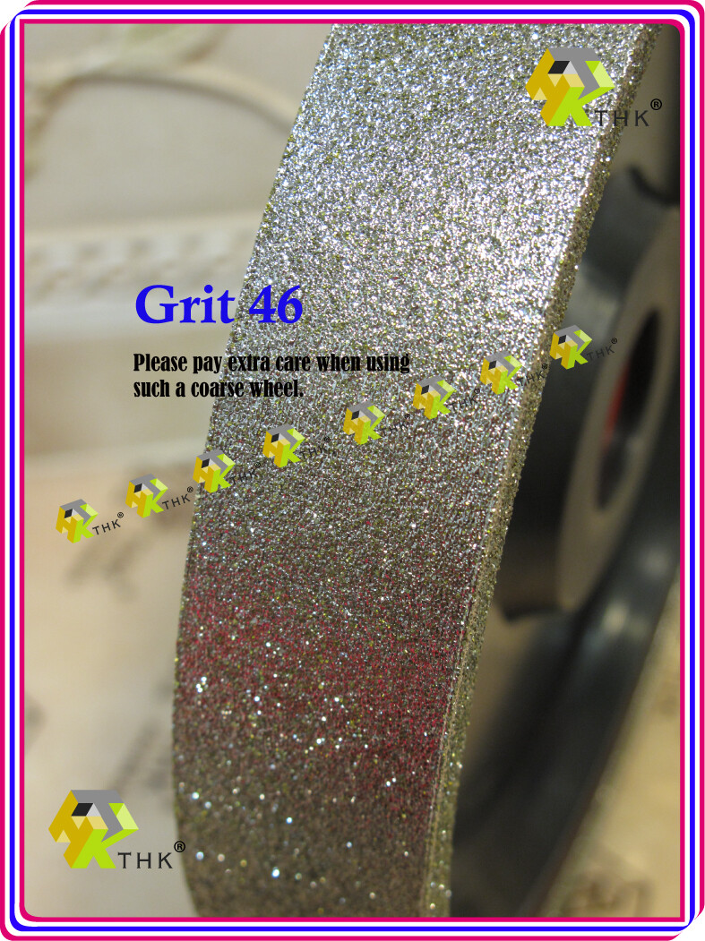 200mm 8 inch THK Diamond Lapidary Jewelry Grinding wheel 50mm Wide Grit 46~3000