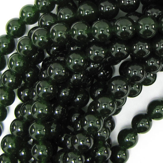 Canada Green Jade Round Beads Gemstone 15″ Strand 4mm 6mm 8mm 10mm 12mm S1