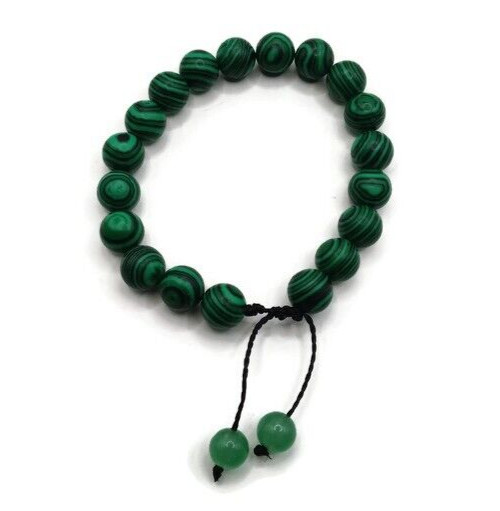 Unisex Jade Bracelet Handmade by Peruvian Artisans in Cusco Natural Stones