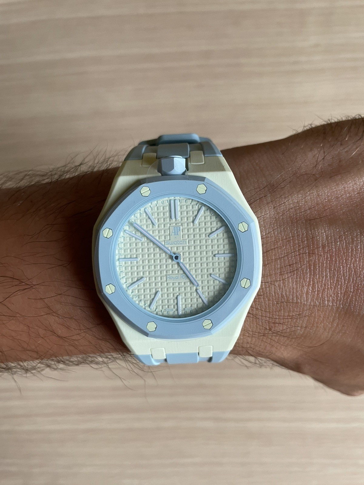 Audemars Piguet x Swatch Royal Pop Blue Eight SSX03L101N FULL SET NEW WITH STRAP