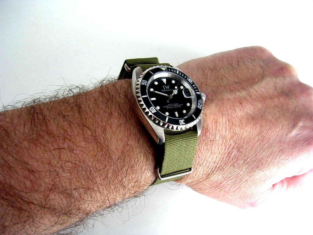 22mm NATO G10 ® strap Premium nylon Smart watch band Military RAF bond IW SUISSE