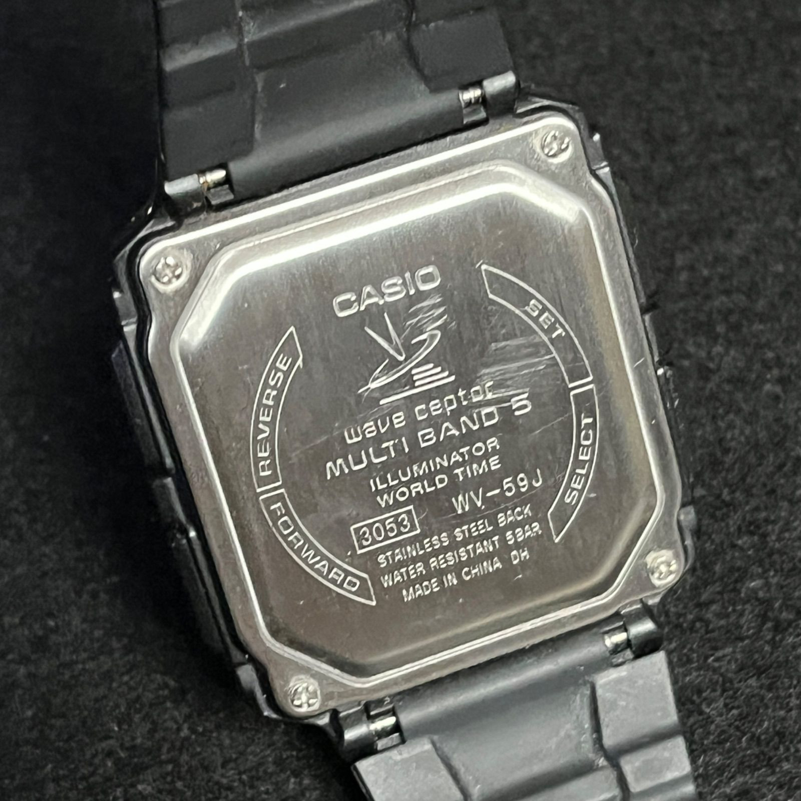 CASIO WAVE CEPTOR WV-59R-1AJF Men’s Watch New Mineral glass World Time Japan