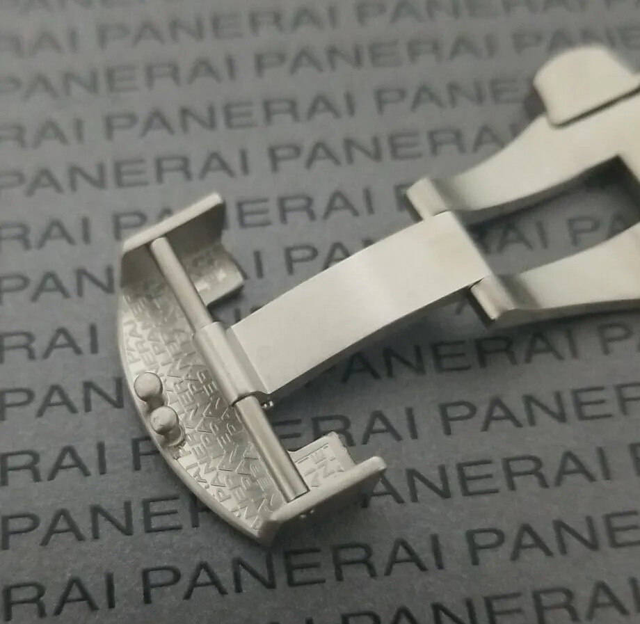 PANERAI OEM 22MM FOLDING DEPLOYMENT BDR BUCKLE BRUSHED STEEL PAV00634