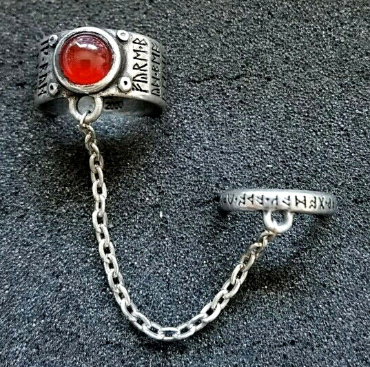 Saxon Touchstone Slave-Ring Pewter RS5 Alchemy Gothic