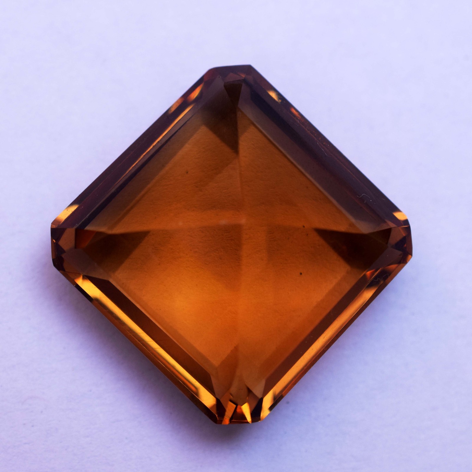 66.55 CT Flawless Imperial Topaz Octagon Cut Certified Loose Gemstone
