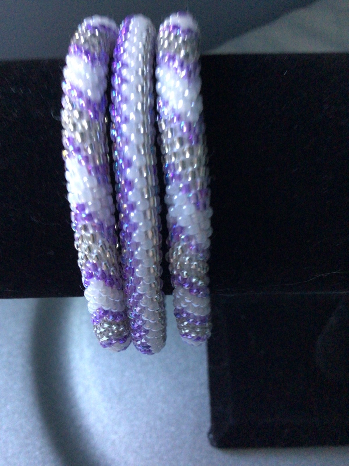 LILAC 8″ ROLL ON SASHKA BRACELETS, 3 PCS