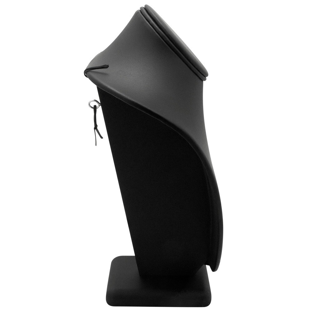 Black Leatherette Jewelry Necklace Bust Necklace Display Stand ~ 2 Styles