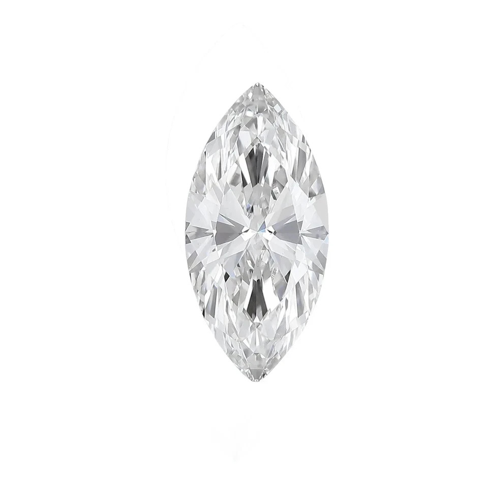 Natural White Diamond 1 CT Marquise Cut 5×10 mm VVS1 D Grade Certified Stone B12