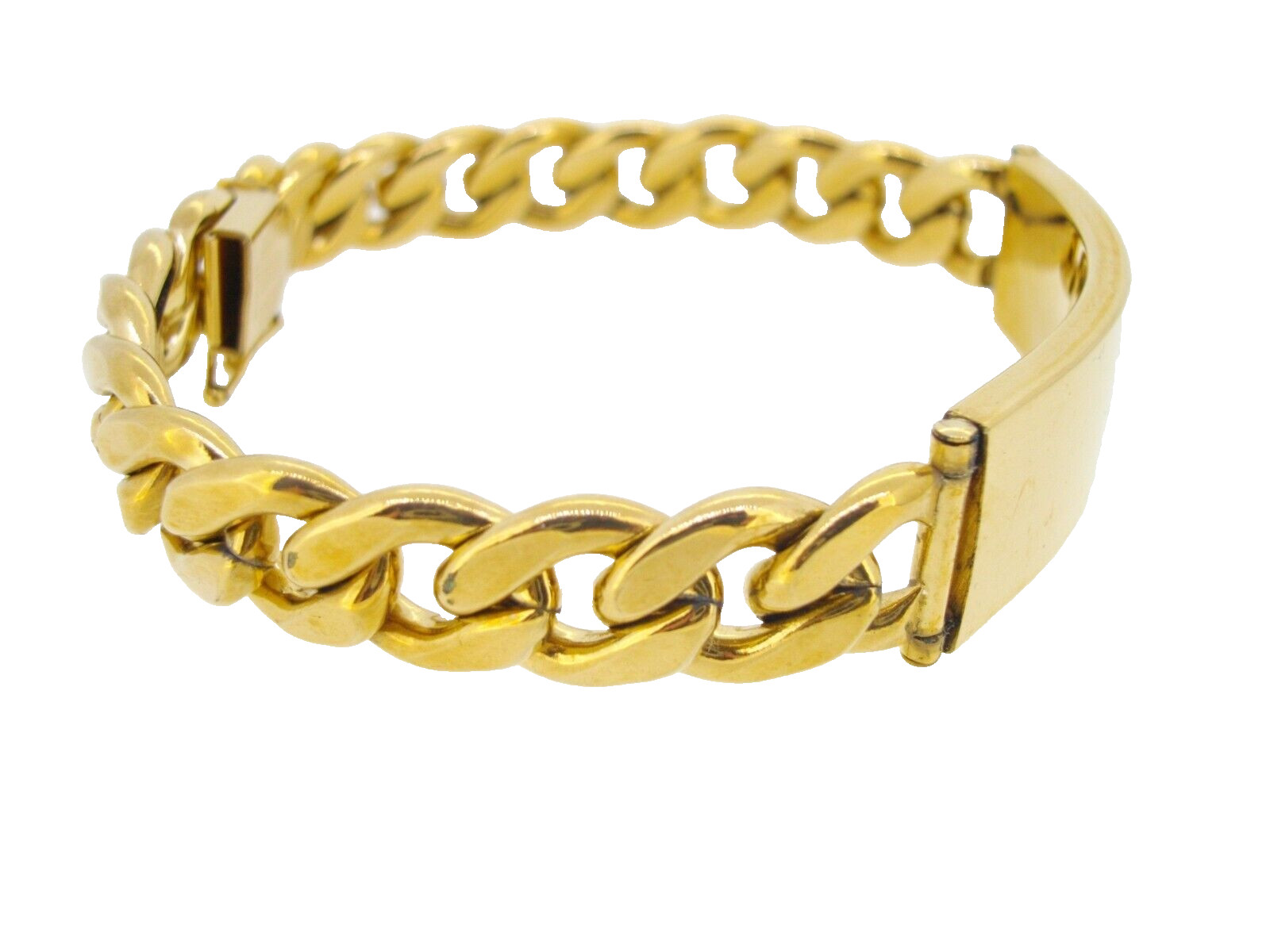 Bracelet Rhythm ID Identification 12K Gold Filled Handmade Curb Chain 8 in Vtg