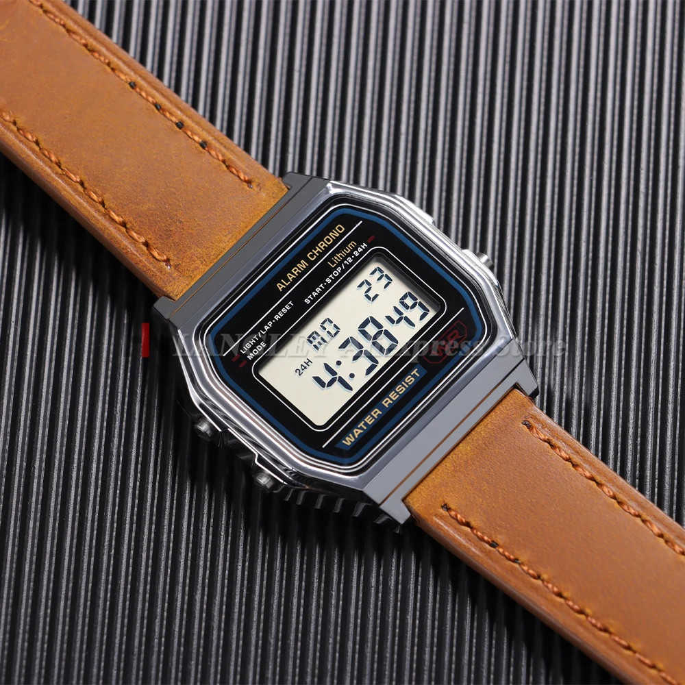 Genuine Cowhide Watch Strap 18mm for Casio for F91W W-800H SGW400 F84