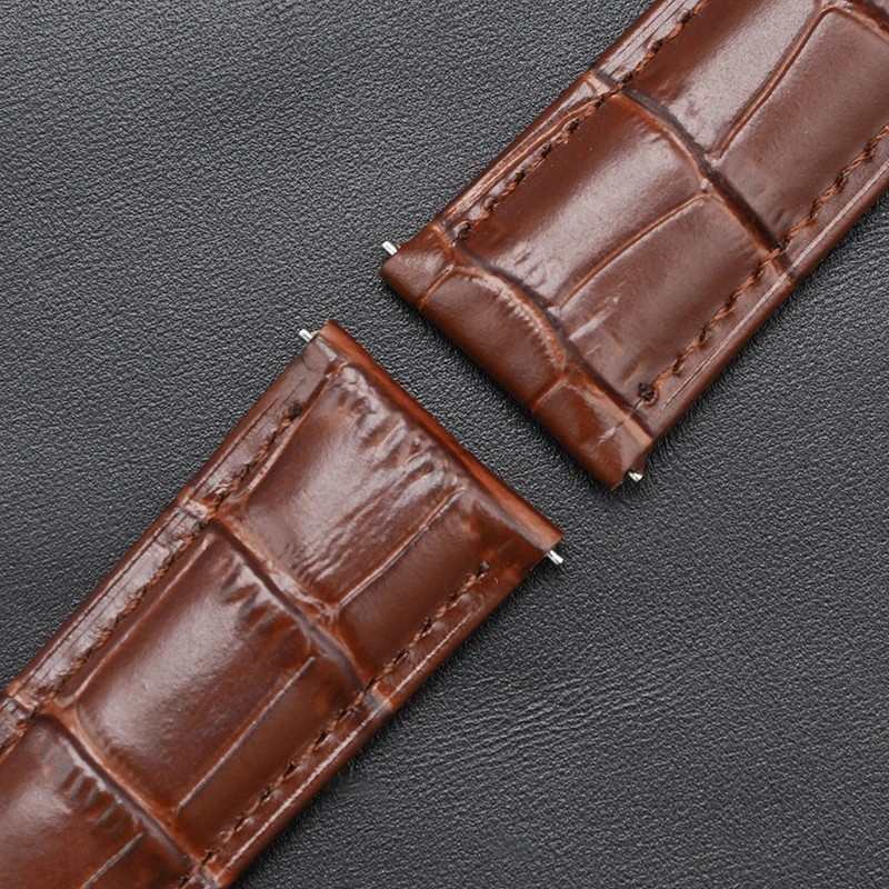 Genuine Leather Watch Band Quick Release Strap 12mm-24mm Universal Watchband