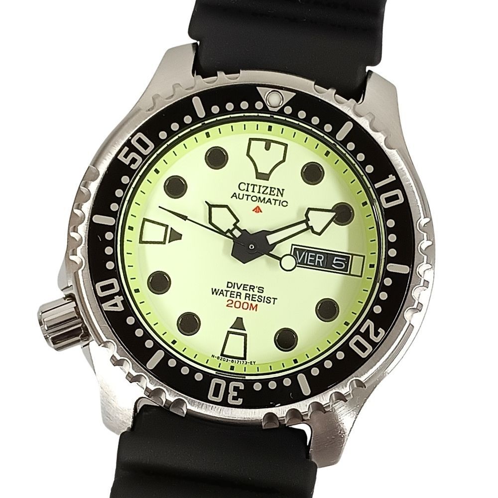 Citizen Promaster Natulite NY0040-09W Men’s Stainless Steel White Wristwatch