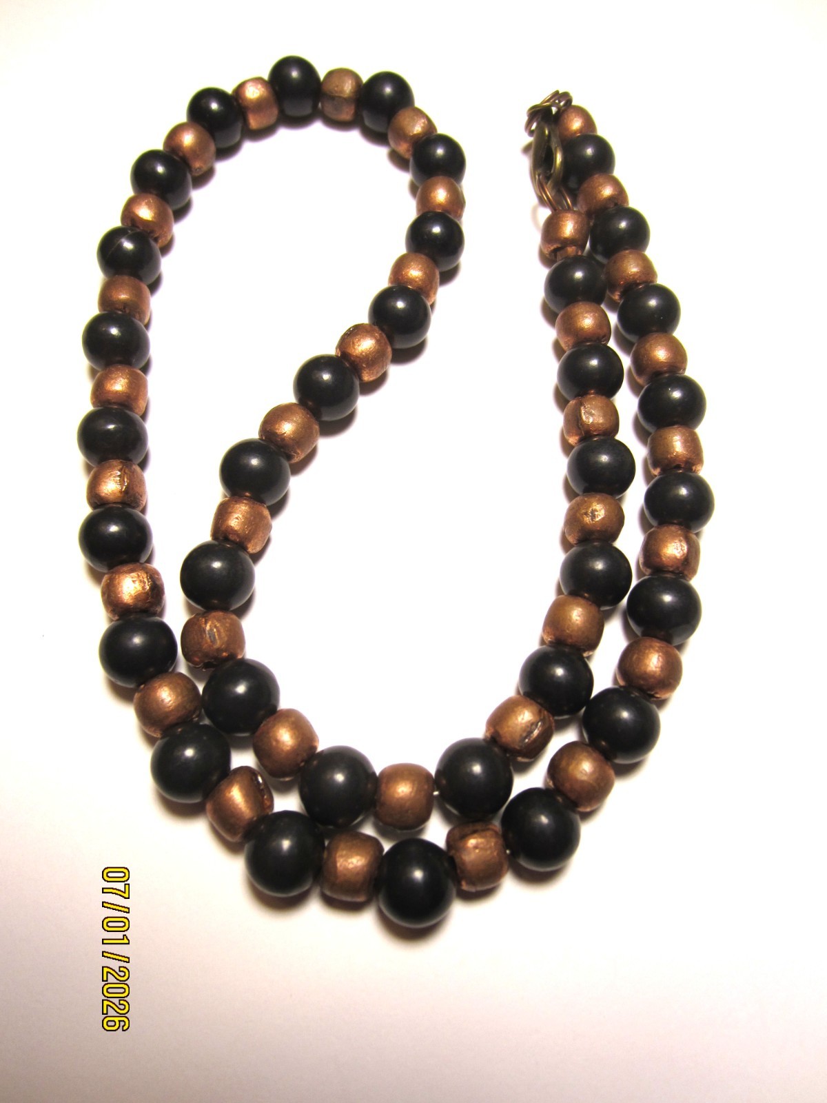Russian Shungite Genuine Copper Beaded Necklace/Bracelet