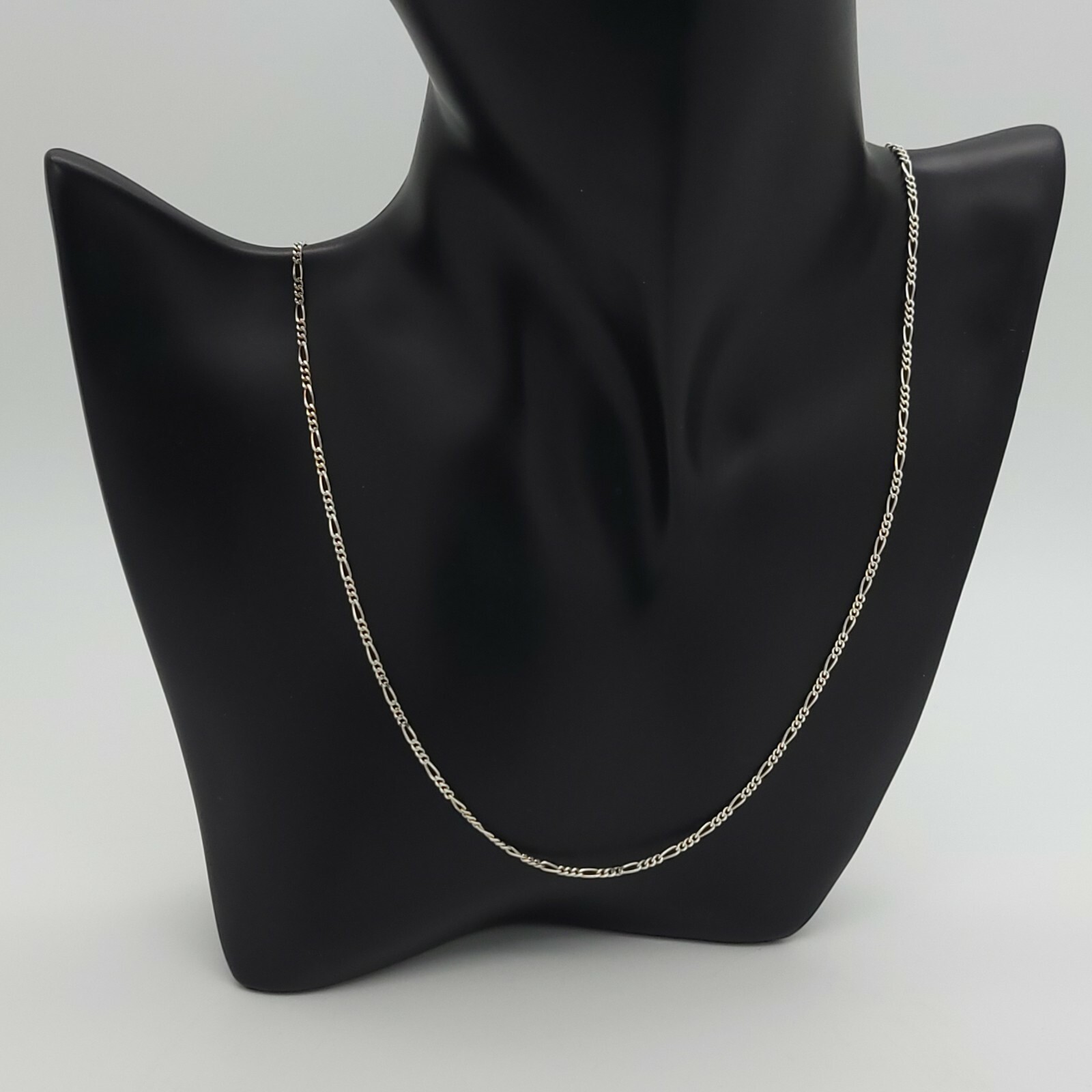 Signed GM 925 Sterling Silver 1.5 mm Figaro Rope Chain Cord 20′ In Made In Italy
