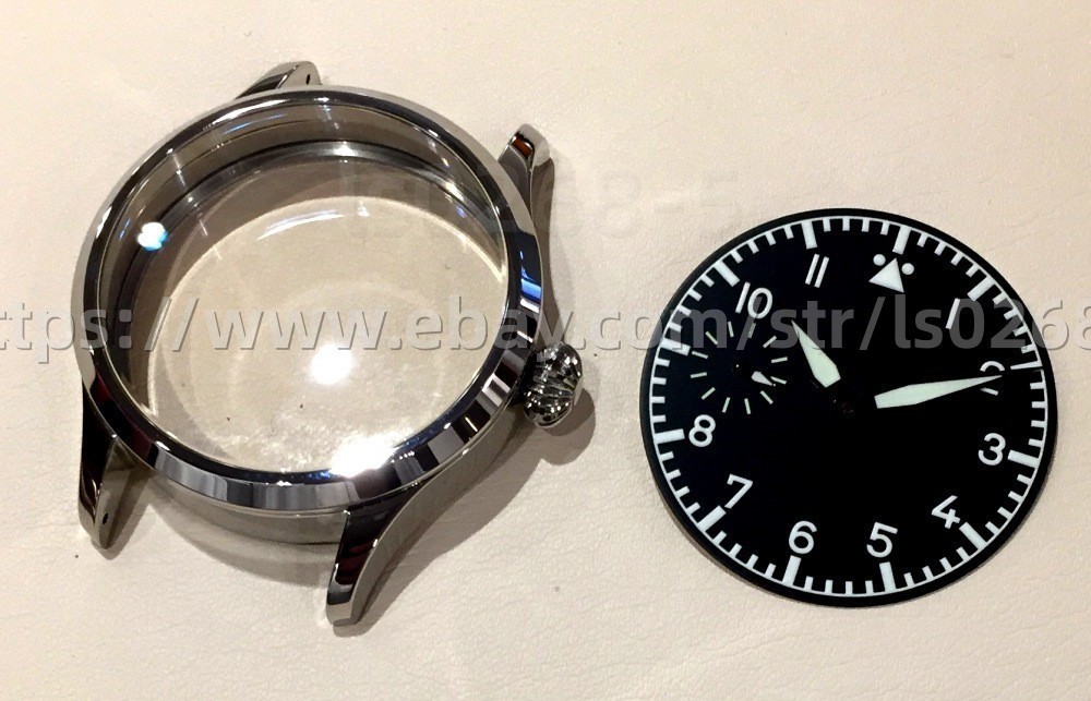 42 mm watch case set for dial hands 917 921 923 with sapphire crystal
