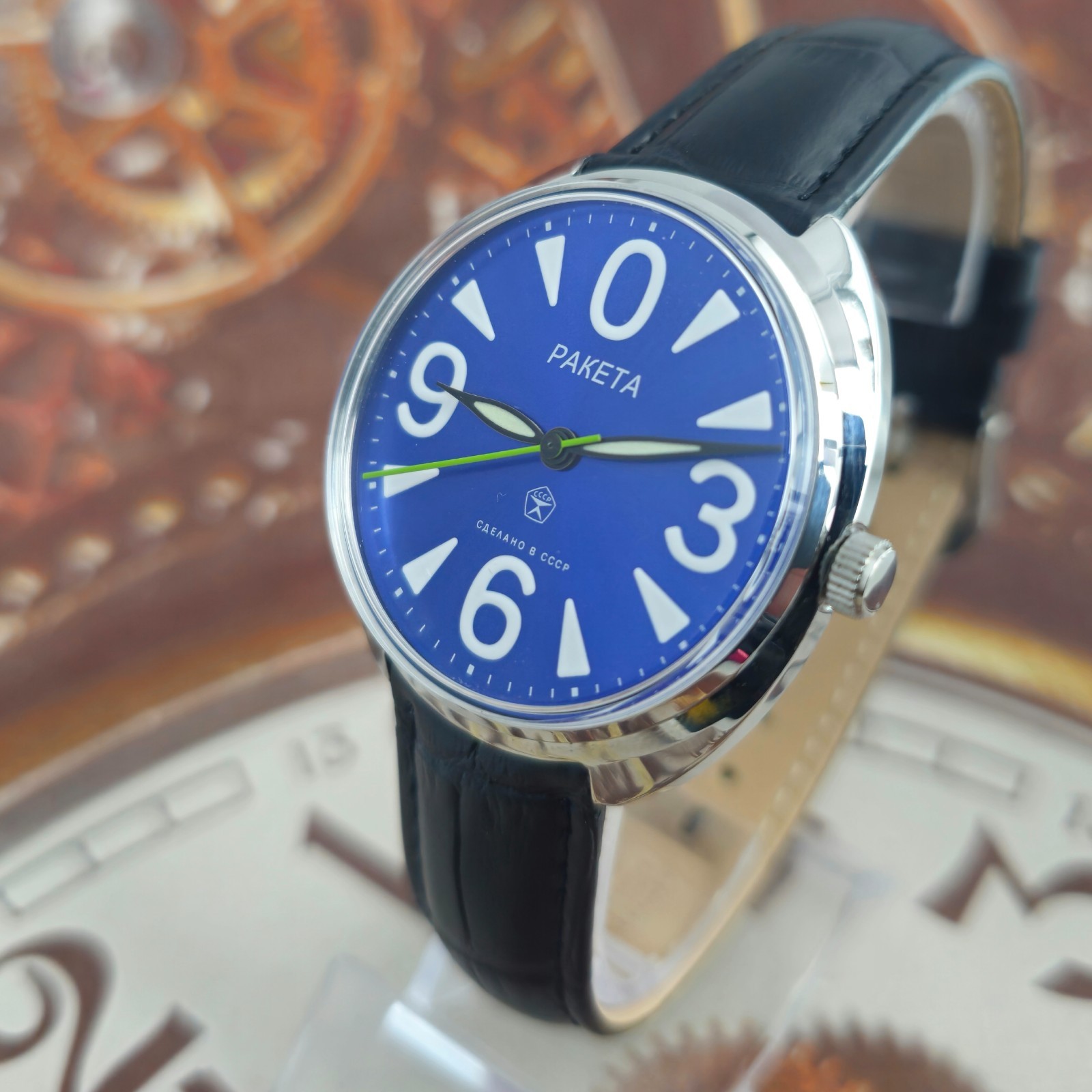 Vintage WATCH USSR RAKETA Big Zero 2609.HA Rare SOVIET Mechanical Wristwatch