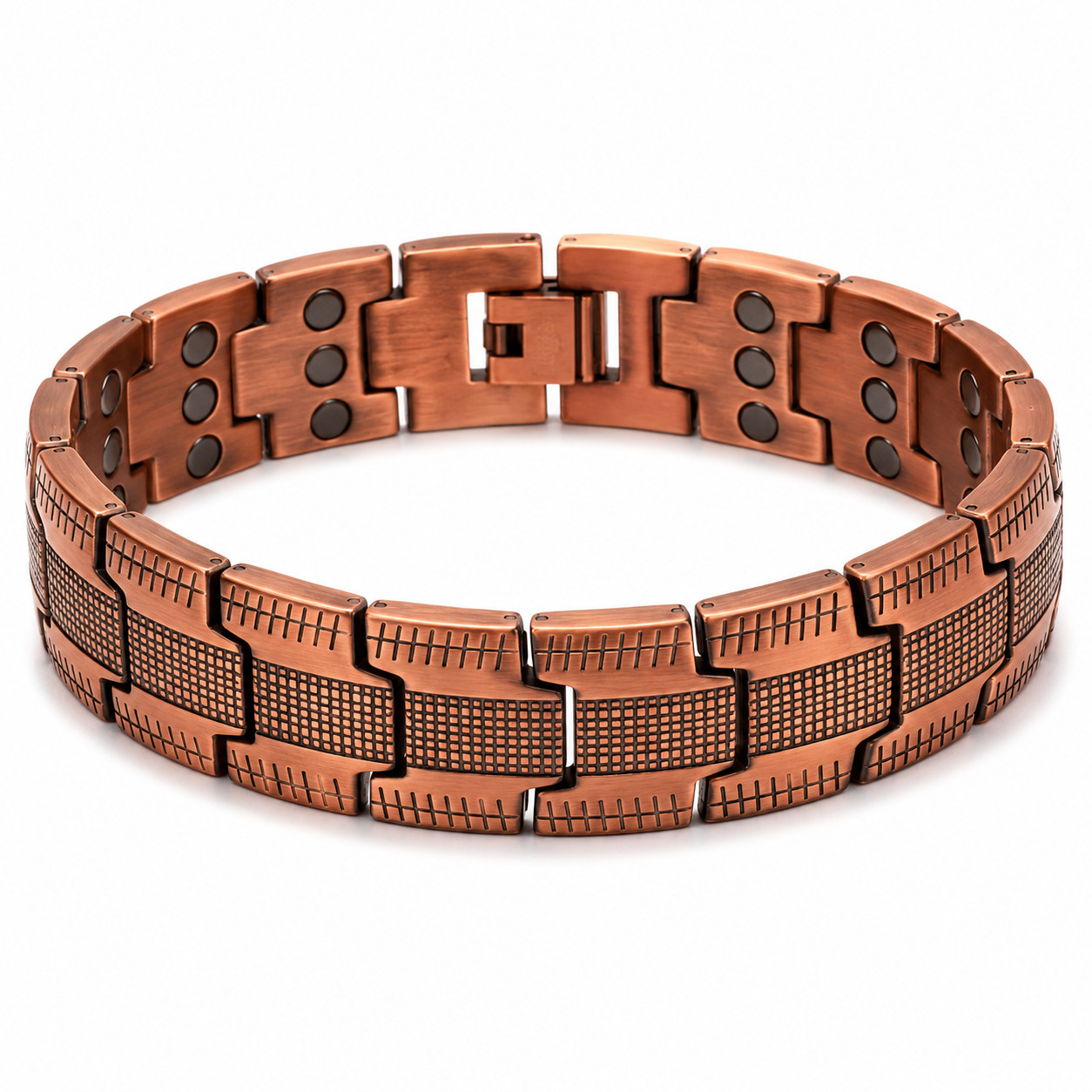 3X Ultra Strength Magnetic Copper Bracelet for Men Vintage Therapy Energy Gift