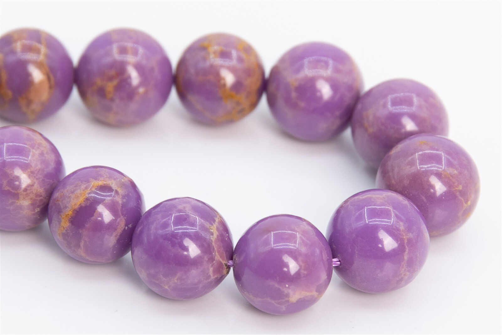11MM Genuine Natural Purple Phosphosiderite Beads Grade A+ Round Loose Bead 7.5″