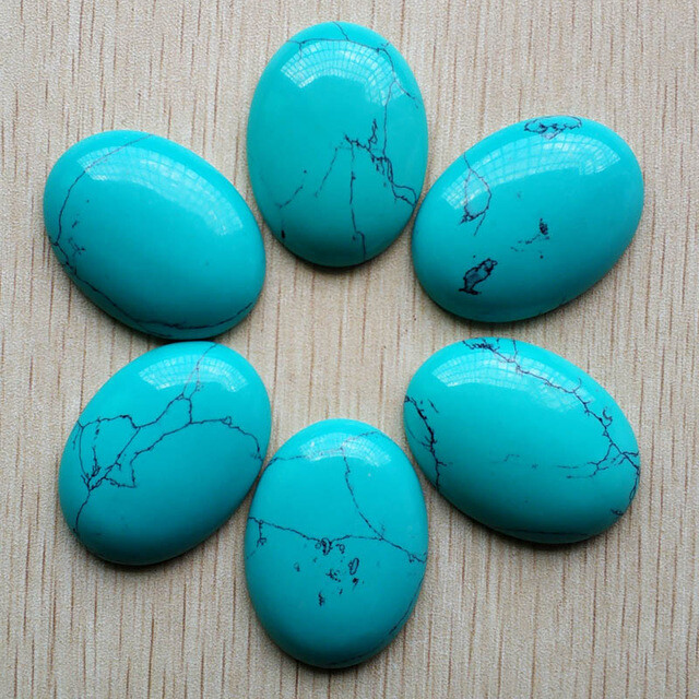 12pcs Natural Stone Mixed Oval CAB CABOCHON Beads 30x40mm DIY Jewelry No Holes