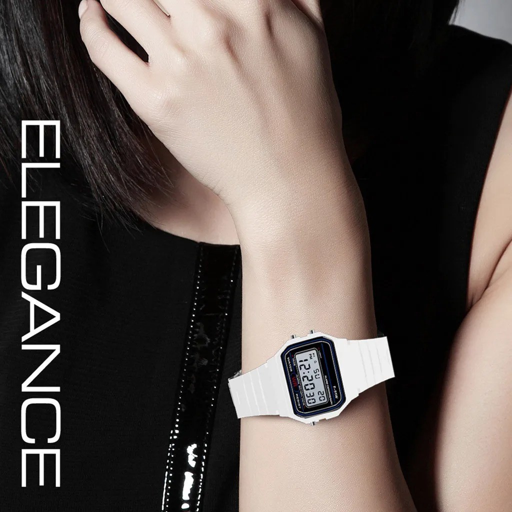 F 91W Classic Digital Resin Strap Watch Stopwatch Chronograph Sport Unisex Men*