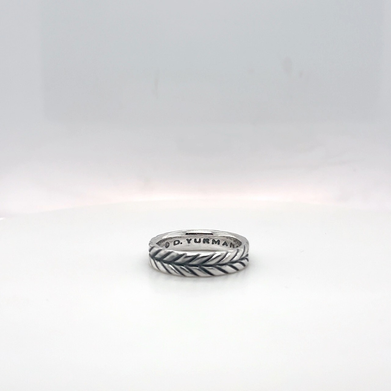 David Yurman Chevron ring | Sterling Silver Vintage Chevron Men’s SZ 8 W/pouch