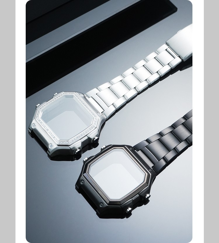 For Casio AE-1200WH AE1200 1300 WS1600 Modified Metal Watch Case Steel Strap Men