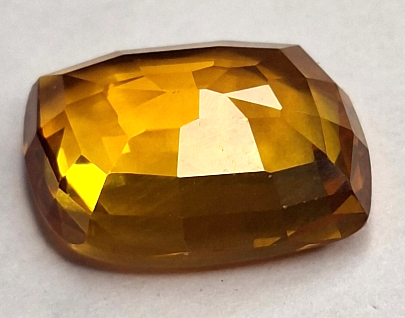 Painite Yellow-Orange Certified Fancy Cut 11-13 Ct Natural Loose Gemstone RK716