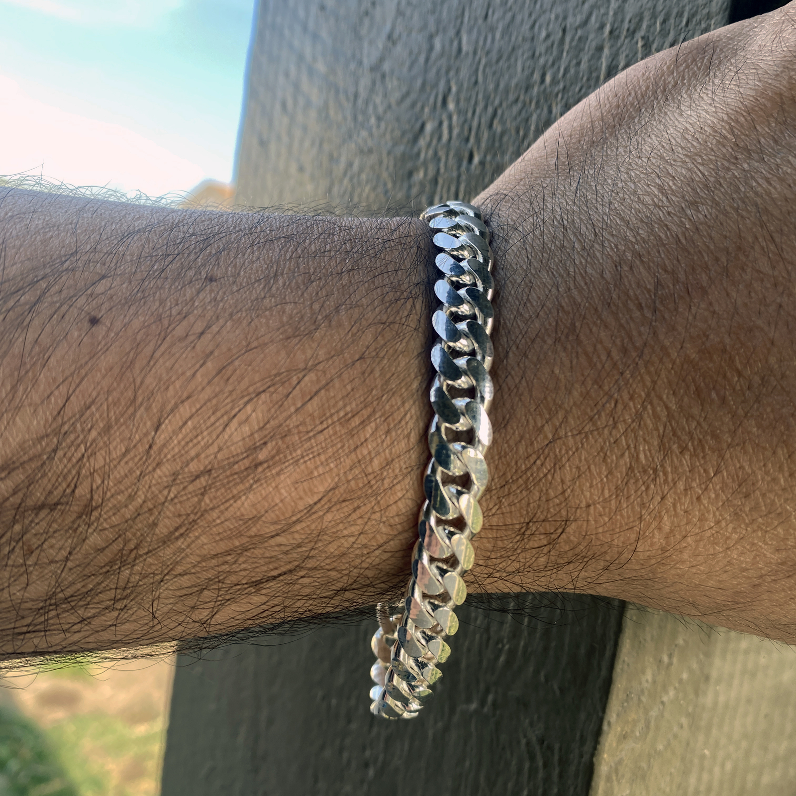 Men’s Solid 925 Sterling Silver Miami Cuban Link Bracelet Heavy 8.5″ in x 8mm