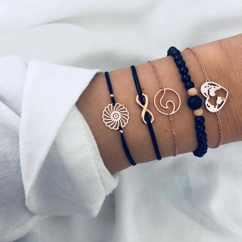 Bohemian Bracelet Sets Multilayer Boho Charm Bracelets 19 Styles