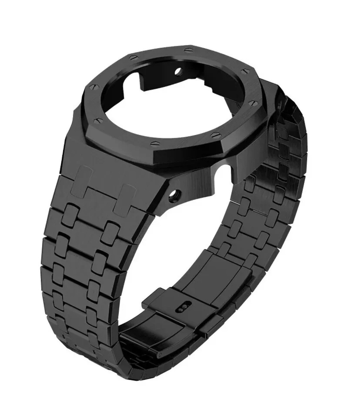 Casio GA2100 Mod/ Kit – Metal Mod Kit Case Bezel Strap GA2110 GAB2100 Black