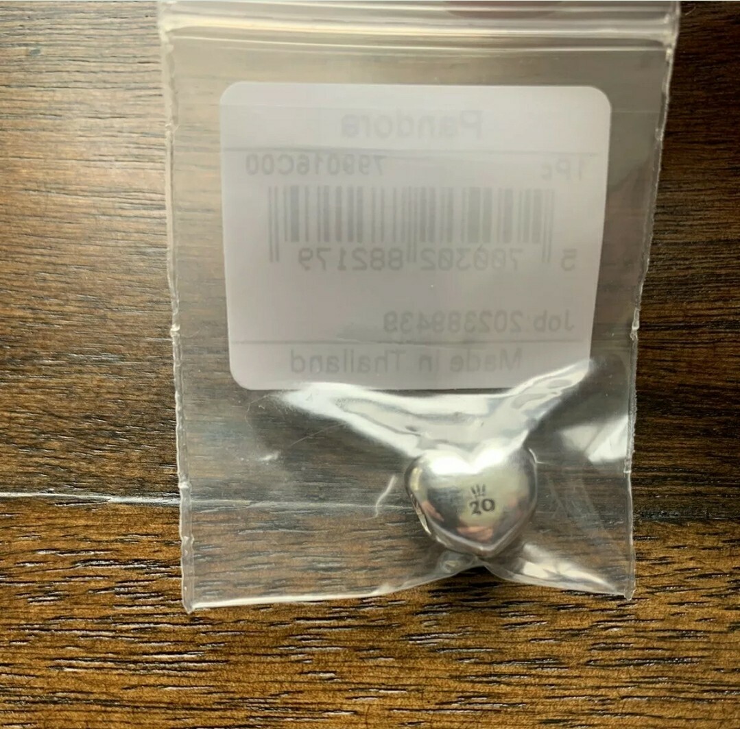 ❤️Pandora 2020 Limited Edition❤️ 20th Anniversary April Heart Charm Ships NOW‼️