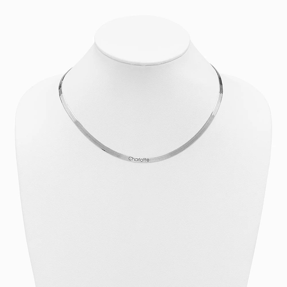 Sterling Silver 4.5mm Magic Herringbone Chain Necklace 16″-24″