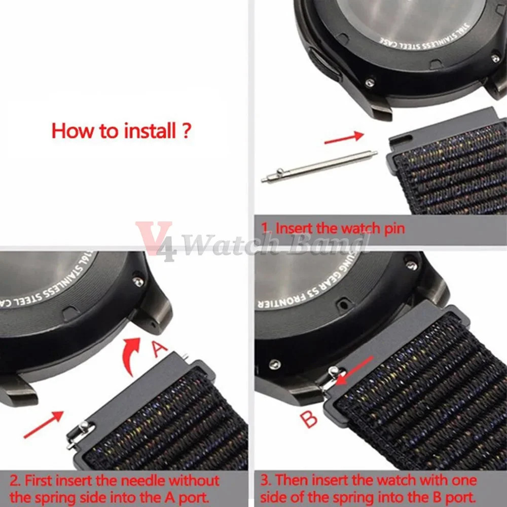 1 Pair Watch Strap Adapter 18-22mm Quick Release Pins Connectors for Watchband
