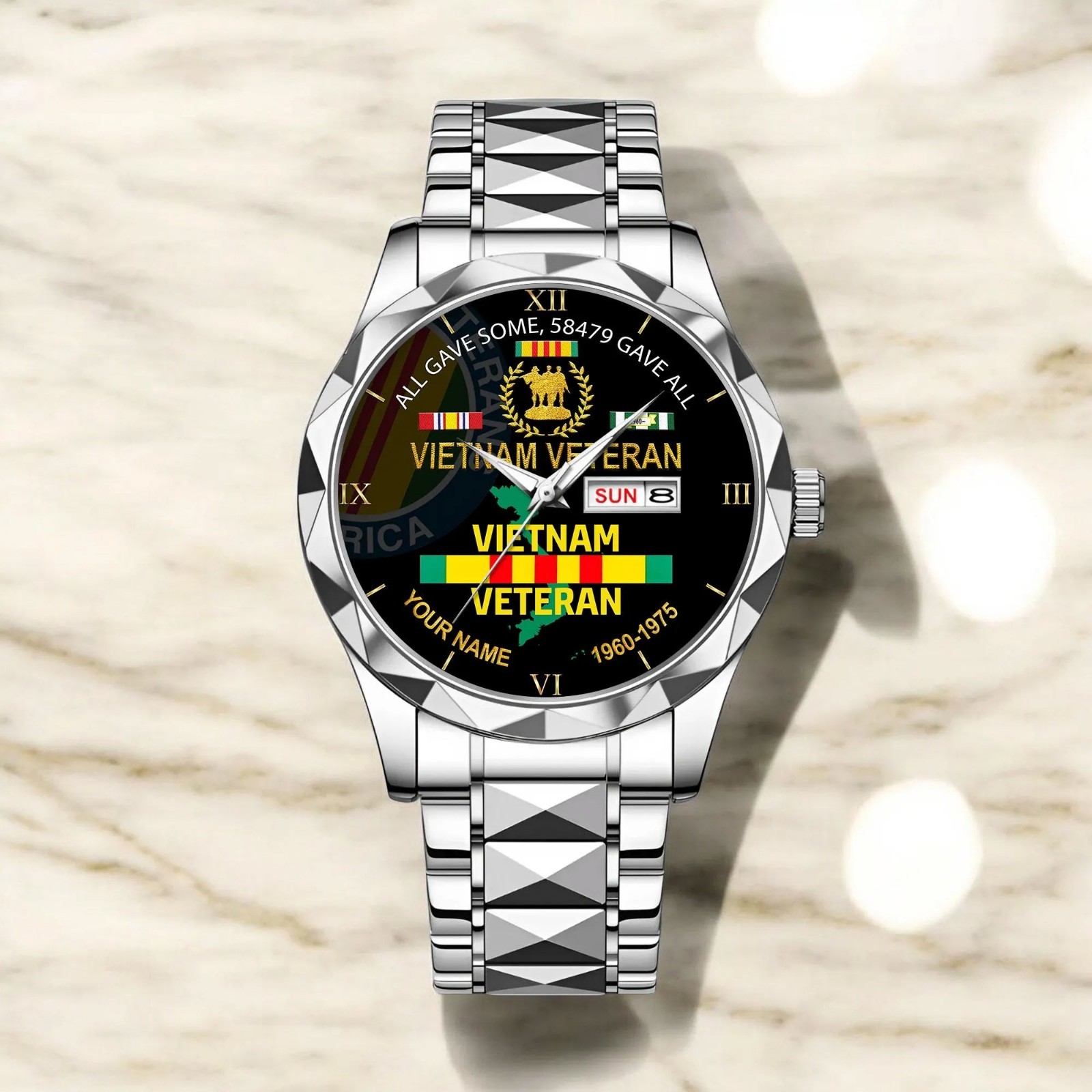 Vietnam Veteran Personalized Watch Custom Military Watch Proud Veteran Gift