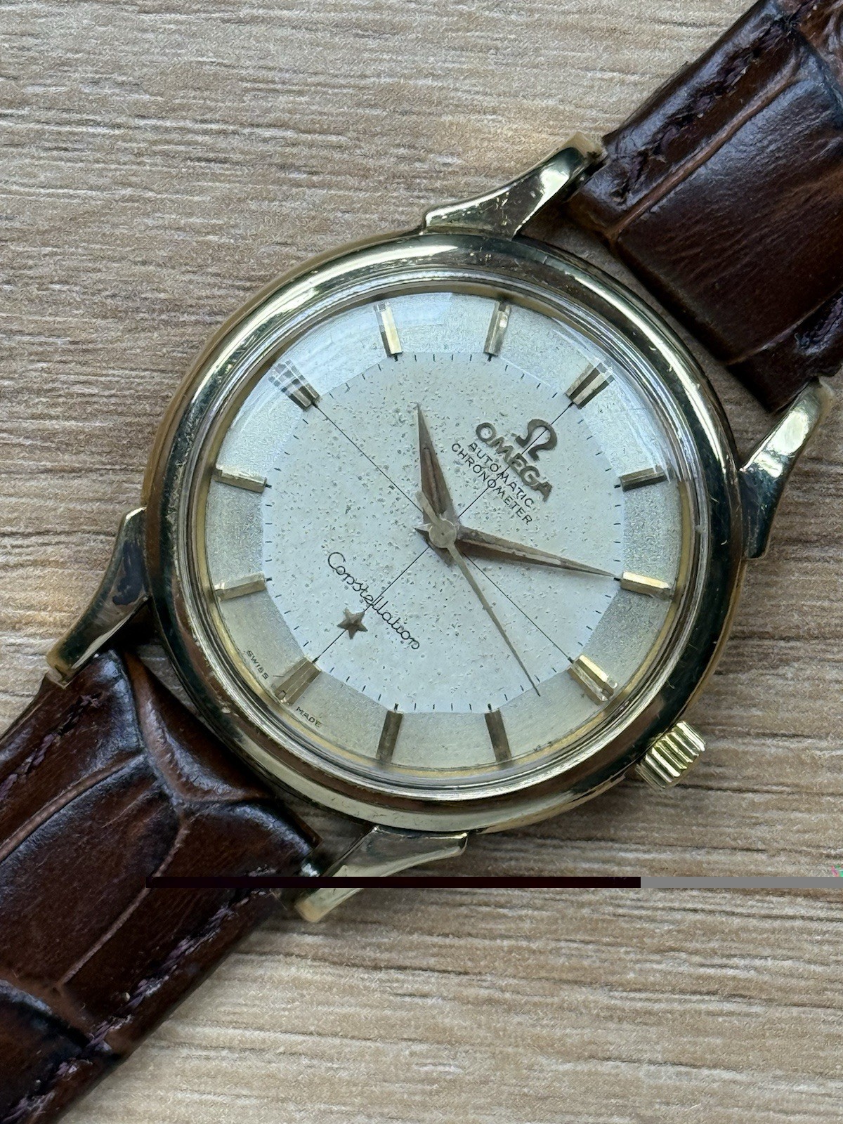 Omega Constellation 14381 Gold 18k Original Preserved Working Automatic Mens