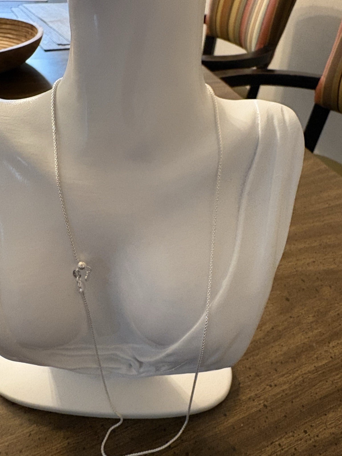 24-Inch Silver Popcorn Chain Necklace, 1.5mm, Adjustable, 4.2 grams 925 Sterlin