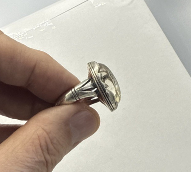 HAND ENGRAVED MEN’S RING مُلكُ الله ON A DOUR NAJAF نقش يدوي على النجف