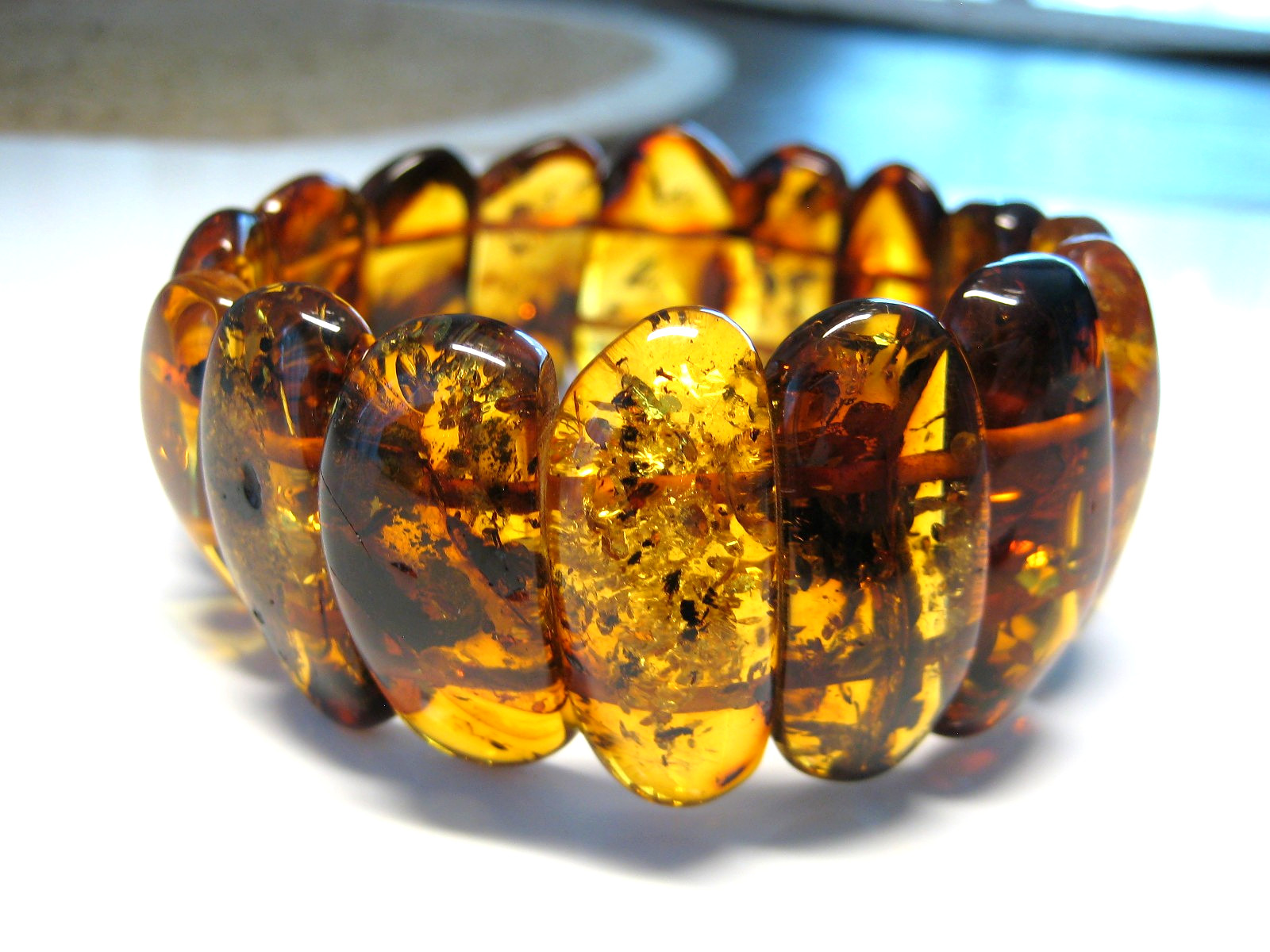 Genuine Massive Huge Cognac Amber Baltic Amber Bracelet 40 gr 7.5-8 in !!!