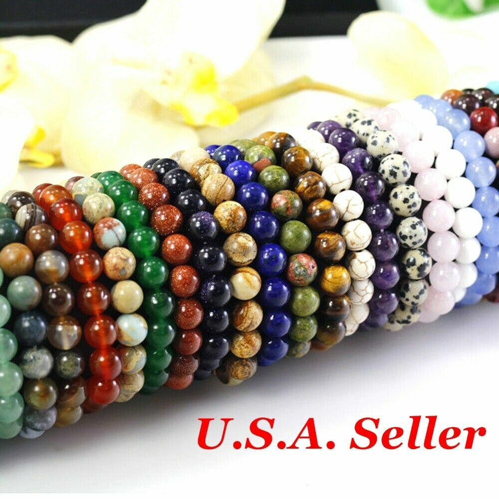 8MM Bead Handmade Natural Gemstone Balance Bracelet Round Healing Beautiful 7.5″