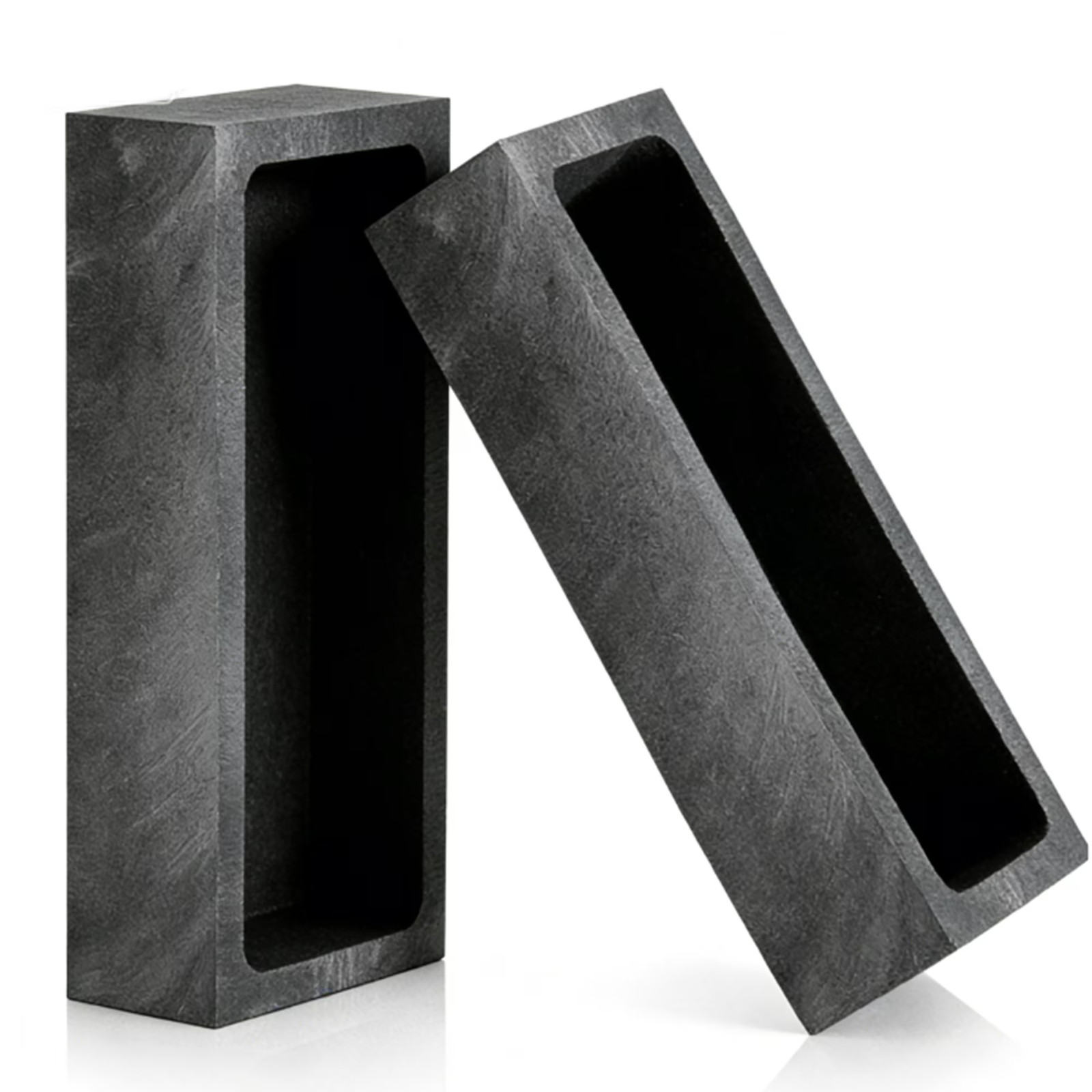 2 Pieces Premium Graphite Ingot Mold for Metal Casting – High