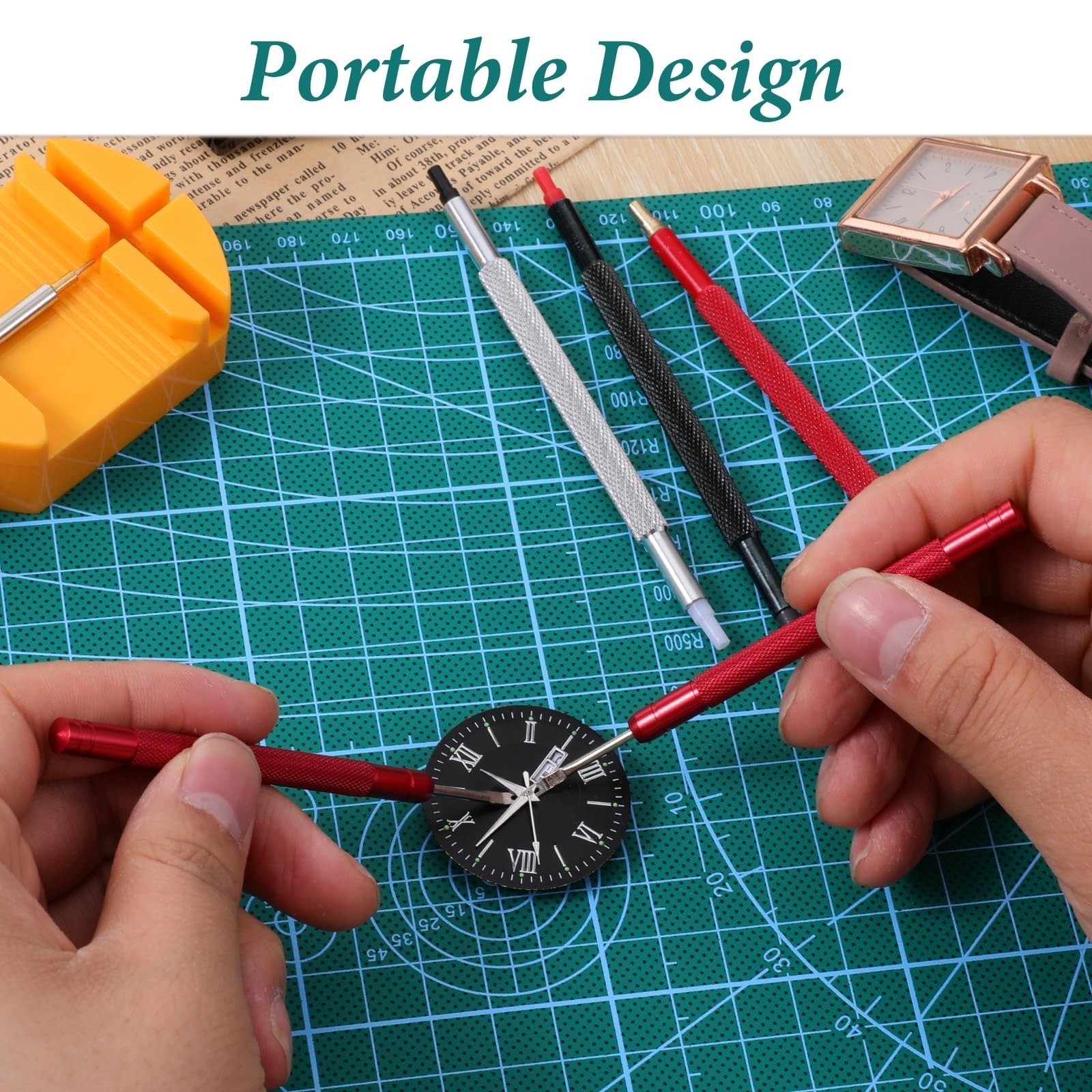5 Pcs Watch Hands Repair Tool Kit, Stainless Steel Watch Tool Set