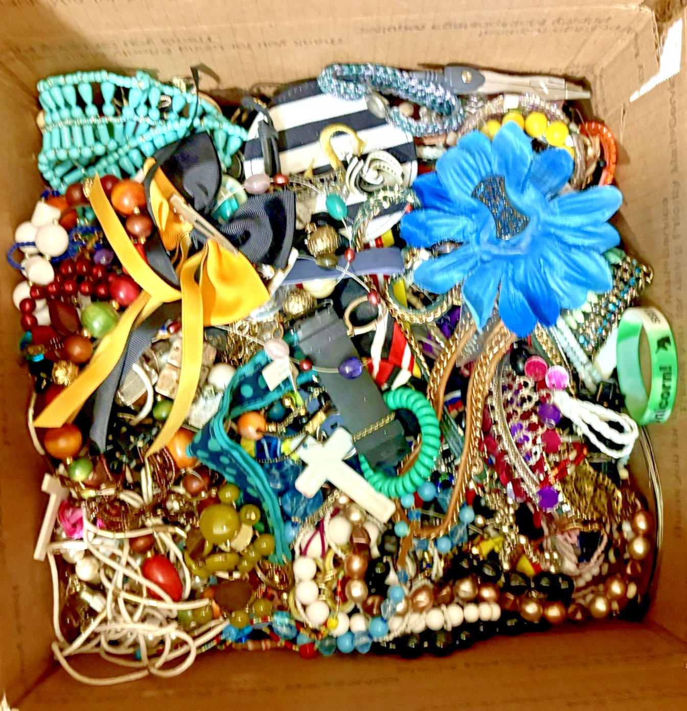 22LBS Modern Vintage Tangled Broken Wearable Craft Repurpose Junk Jewelry Lot