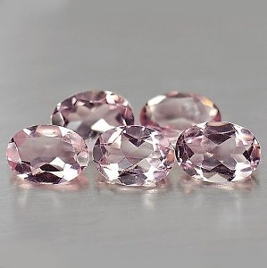 MORGANITE 5 x 3 MM OVAL CUT ALL NATURAL VVS SOFT PINK COLOR