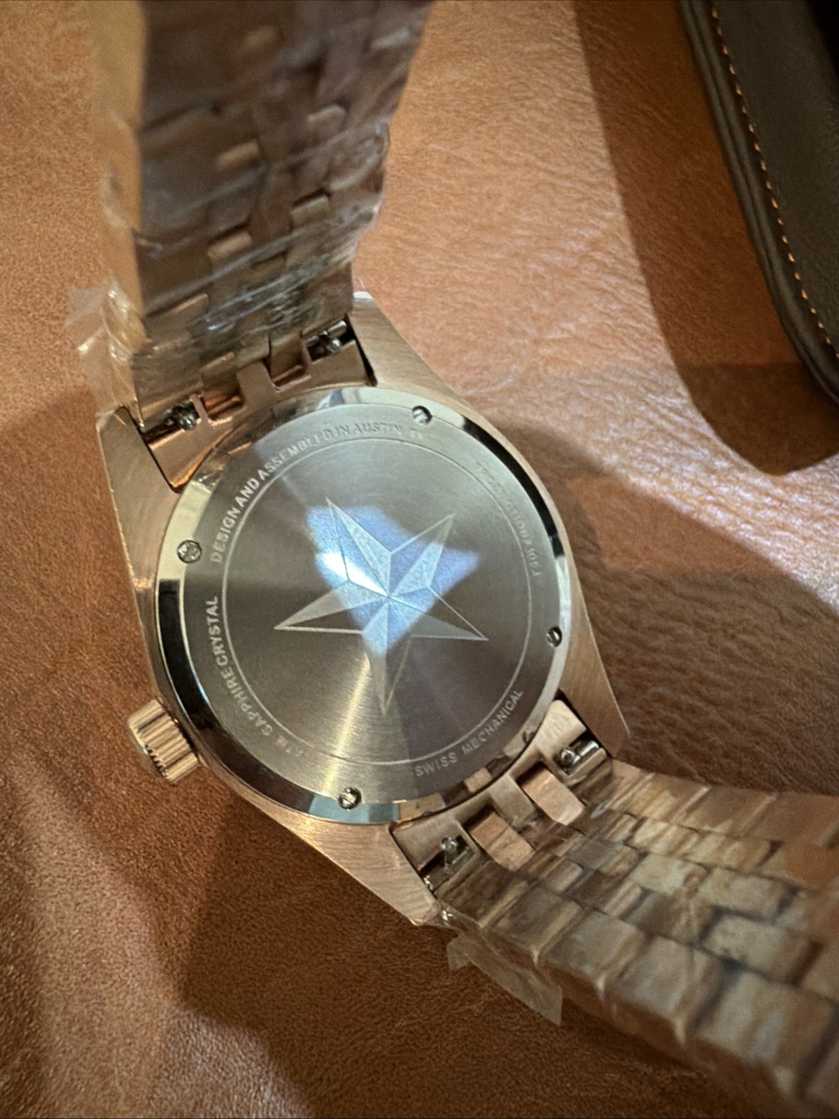 Dufrane Waterloo White Linen Dial NIB Condition On New Bracelet