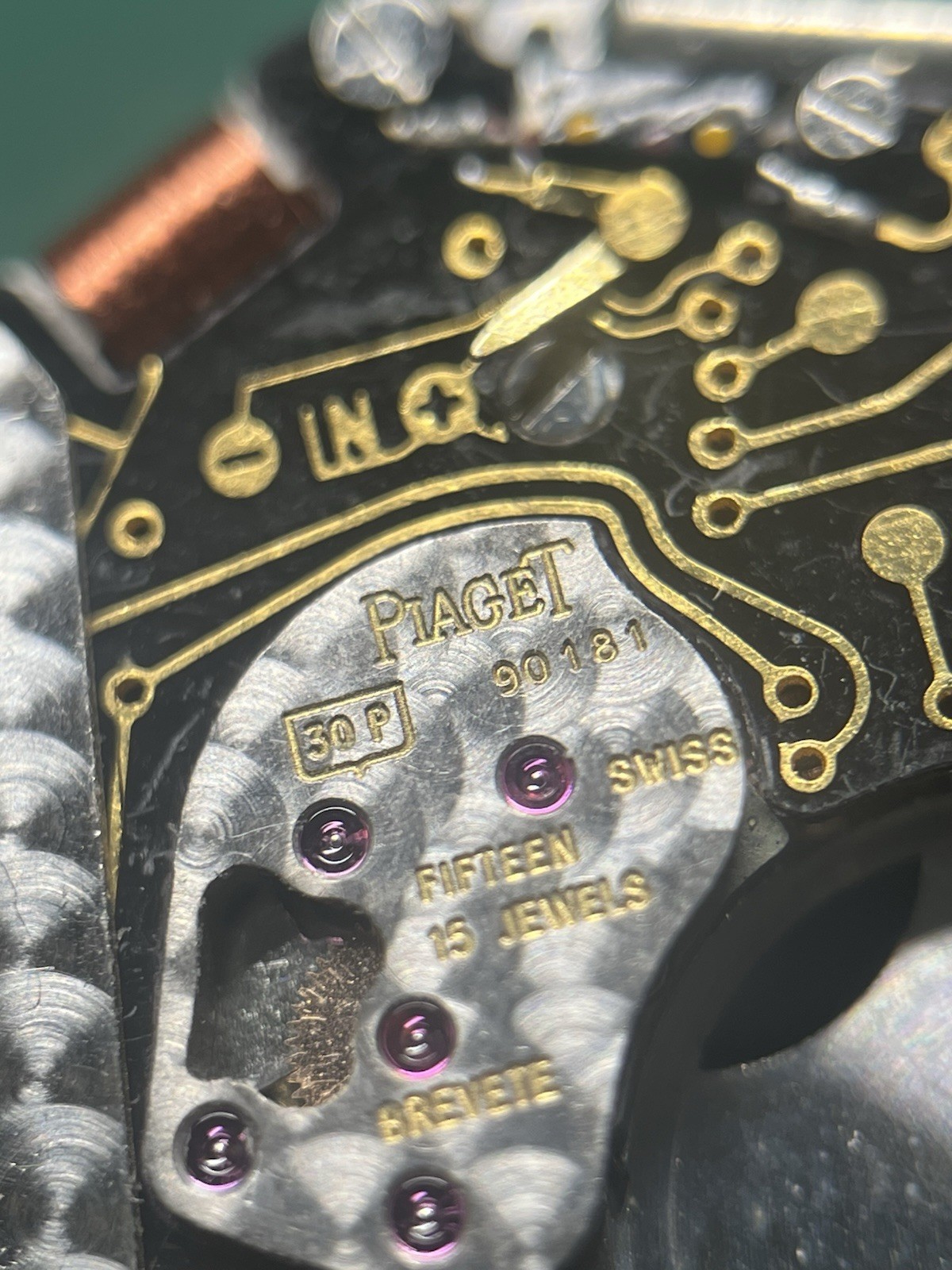Two Partial Piaget 30P Quartz Watch Movements 15j Used In Polo And Dancer Models