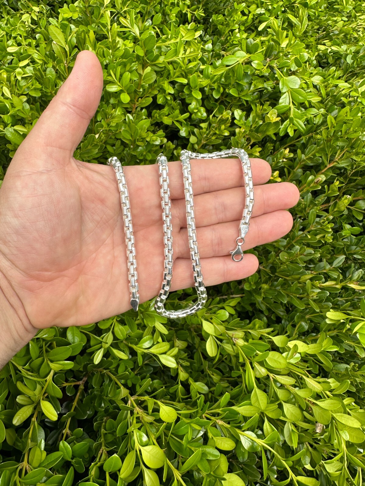 925 Sterling Silver 6mm Men’s Rounded Rolo Hermes Link Chain Necklace Bracelet