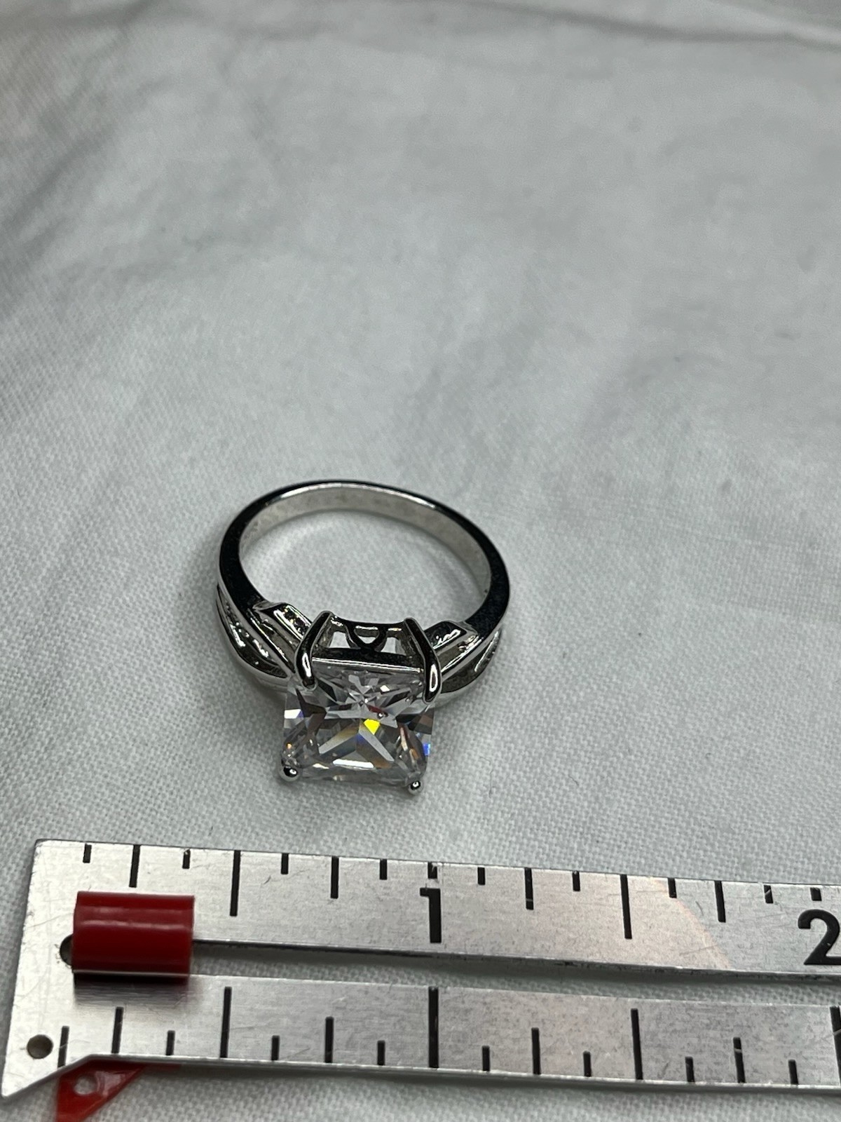 925 Sliver Sz 8 Cz Ring