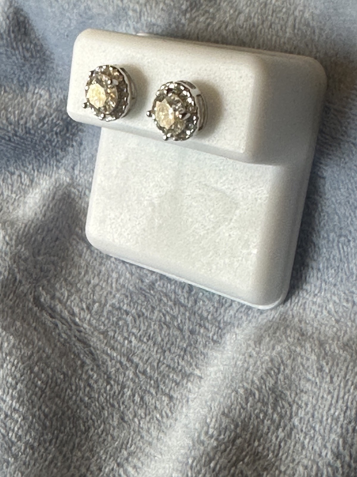 925 sterling silver moissanite earrings