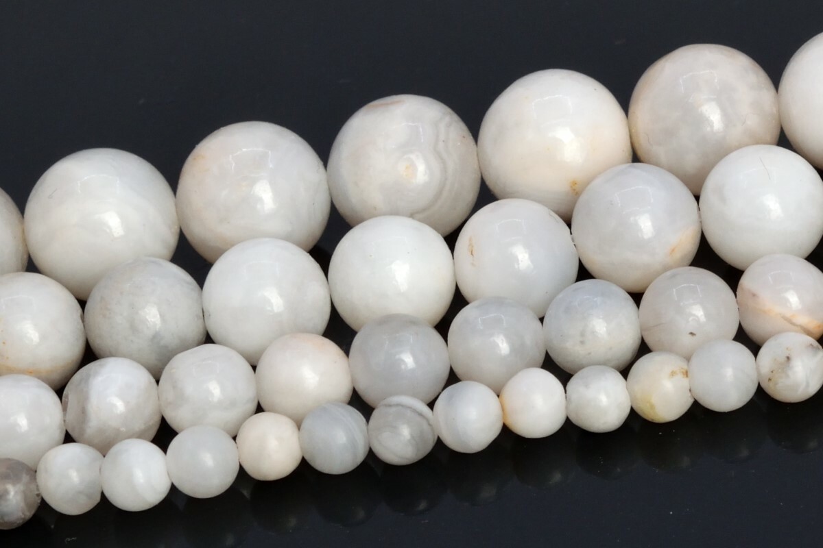 Natural White Crazy Lace Agate Beads Grade AAA Round Loose Beads 4/6/8/10MM