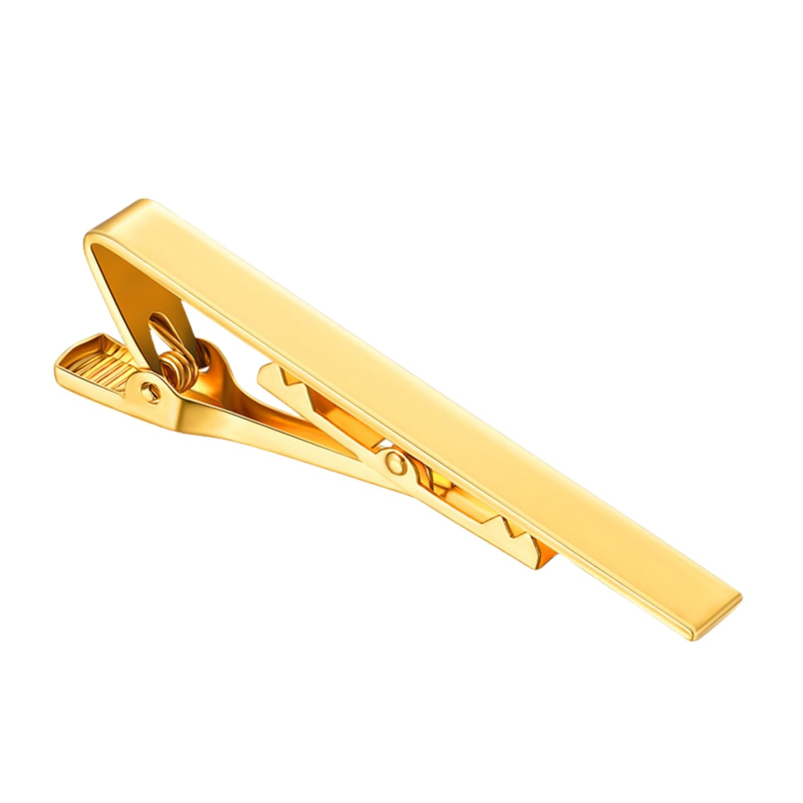 Tie Clips for Men Black Silver Classic Tie Bar Clip Set for Regular wide gold